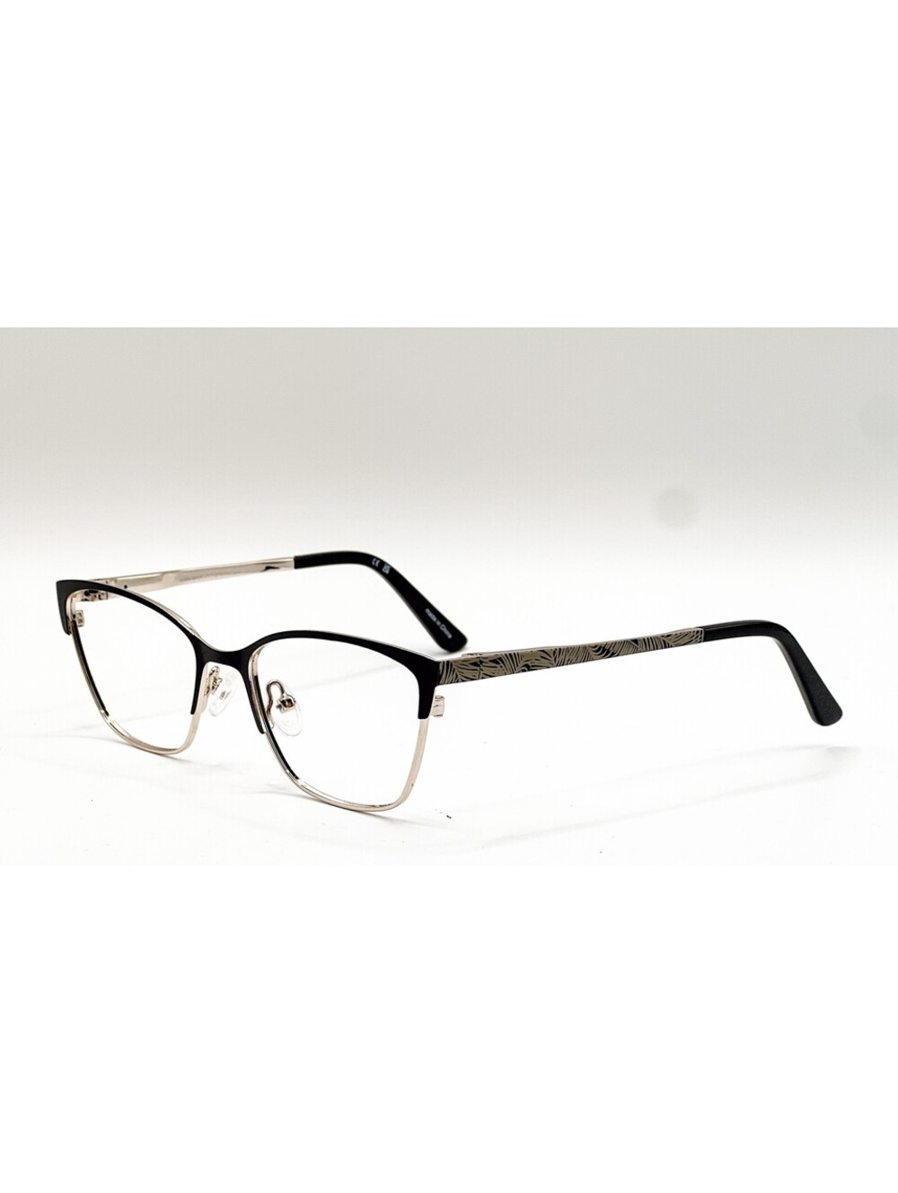 Ann Taylor ATP713 C01 Black Gold Cat Eye Authentic Eyeglass Frames 49-16-125